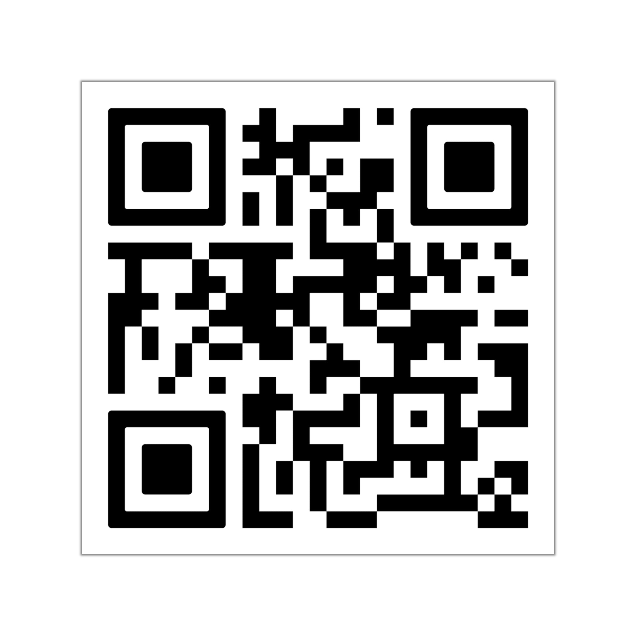 Custom QR Code Sticker – Waterproof Vinyl Car Decal for gig-workers & Delivery drivers