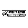 Support a Hustler Bumper Sticker – Waterproof Vinyl Car Decal for gig-workers & Delivery drivers